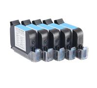 Cartucho de Tinta Recargable TIJ, Impresora de inyección de Tinta portátil de Secado rápido, Tinta sin cifrar, Compatible con Negro, Rojo y Azul, 2588, 1 ud.(1PK White)