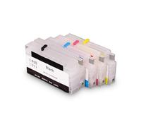 Cartucho de Tinta Recargable vacío 711, Compatible con HP | Impresora de inyección de tinta T120 T520, con chip reiniciable