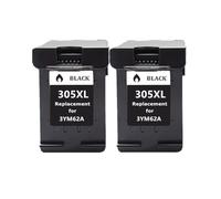Cartucho De Tinta Rellenable 305XL. Compatible Con HP 305 DeskJet 2710, 2720, 4110, 4120, 4130, ENVY 6010, 6020, 6030 Y 6420.(2BK)