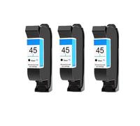 Cartucho de Tinta remanufacturado 51645A 45 Compatible con HP | Deskjet 710c 720c 815c 832c 820cxi 830c 850c 870cxi 930c 980c, cartucho remanufacturado(3 Black)