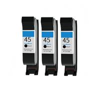 Cartucho de Tinta remanufacturado 51645A 45 HP45 HP51645A, Compatible con HP Deskjet 710c, 720c, 815c, 832c, 850c, 930c, 950c, 955c, 980c, P1000 y P1100.(3pcs)