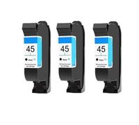 Cartucho de Tinta remanufacturado Compatible con HP51645A para Deskjet 710c 720c 815c 832c 820cxi 830c 850c 870cxi 930c 980c(3 Black)