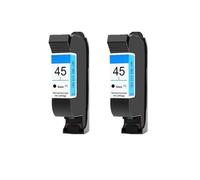 Cartucho de Tinta remanufacturado for HP51645A for HP45 45 for For D-esjet 710c 720c 815c 832c 820cxi 830c 850c 870cxi 930c 980c(2 Black)