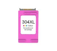 HP 304XL Color Cartucho de Tinta Remanufacturado - Muestra Nivel de Tinta - Reemplaza N9K07AE/N9K05AE