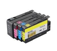 Cartucho de Tinta remanufacturado para impresoras de inyección de Tinta 963XL 967XL Compatible con OfficeJet Pro 9010 9015 4 Colores(1SET (4COLOR))