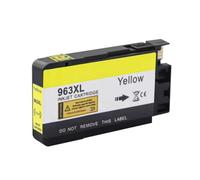 Cartucho de Tinta remanufacturado para impresoras de inyección de Tinta 963XL 967XL Compatible con OfficeJet Pro 9010 9015 4 Colores(1PCS Yellow)