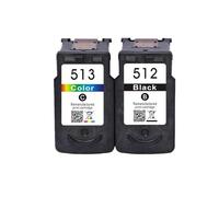 Cartucho de Tinta remanufacturado PG-512 CL-513 for Impresora Canon Pixma MX320 MX330 MX340 MX350 MX410 MX420(1Black 1Color)