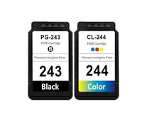 Cartucho de Tinta remanufacturado PG243XL CL244XL Compatible con impresoras MG2924 MG2420 MG2520 MG2555(1BLACK 1COLOR)