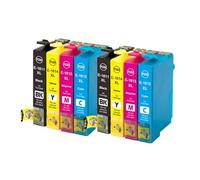 Cartucho de Tinta Repuesto T18XL (T1811-T1814) 18XL Compatible con Impresora Epson Expression Home XP-102 XP-202 XP-205 XP-302 XP-305 XP-402 XP-405 XP-415(2SET)