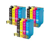 Cartucho de Tinta Repuesto T18XL (T1811-T1814) 18XL Compatible con Impresora Epson Expression Home XP-102 XP-202 XP-205 XP-302 XP-305 XP-402 XP-405 XP-415(3SET)