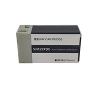 Cartucho de Tinta SJIC22P SJIC22 22P, Compatible con Impresora Epson TM-C3500 C3500(1PC-BK)