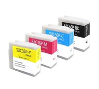 Cartucho de Tinta SJIC36P T44C1, 1~12 Uds., Compatible con EPSON CW-C6000Ae C6000Pe C6500Ae C6500Pe, Tinta pigmentada for Impresora de Etiquetas a Color(1set)
