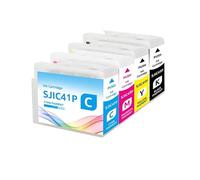 Cartucho de Tinta SJIC42P SJIC41P versión UE NA de 80ML Compatible con Impresora de inyección de Tinta EPSON Color Works CW-C4000e C4000 4000U(NA. SJIC41P-4color)