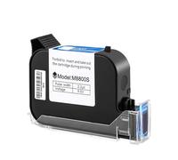 Cartucho de tinta solvente original for impresora de inyección de tinta portátil en línea, 12,7 mm, de secado rápido, color negro, resistente al agua, 1/2/3/5 unidades Secado rápido para etiquetado y