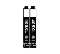 Cartucho de Tinta T405XL T405 405, Compatible con Impresora Epson Workforce Pro WF-4825DWF WF-4830DTWF WF-7830DTWF WF-7835DTWF WF-7840DTWF(2pcs Black)