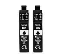Cartucho de Tinta T502XL 502XL 502-BK-CMY, Compatible con impresoras Epson XP5100 Xp5105 WF2860 WF2865 1/2/3/4 Uds.-1/2/3SET(2 PCS 502XL-BK)