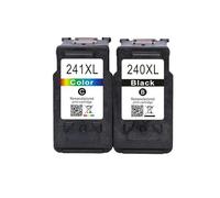 Cartucho de Tinta XL PG240 CL241 PG-240 CL-241 PG 240 CL 241 for impresoras Canon Pixma MX372 MX432 MX512 MG2120 MG3120 MG3220(1Black 1Color)