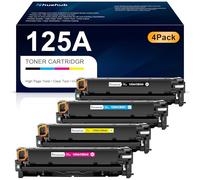 Cartucho de tóner 125A negro, cian, magenta, amarillo, repuesto para impresora HP CB540A, CB541A, CB542A, CB543A, para impresora Color MFP CP1215, CP1515n, CP1518ni, CM1312, CM1312nfi, 4 unidades