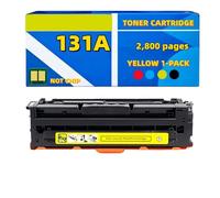 Cartucho de tóner 131A CF213A Amarillo Compatible con HP Color LaserJet Pro 200 M251n M251nw M276n M276nw hasta 2800 páginas