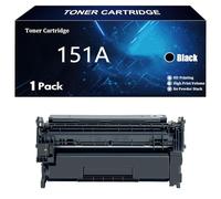 Cartucho de Tóner 151A W1510A (con Chip) Compatible para HP 151A W1510A 151X W1510X para HP LaserJet Pro 4102fdw 4102dw 4102fdn 4102 Pro 4002dn 4002d 4002dw 4002 Impresoras,Black-1 Pack