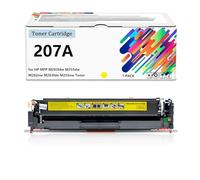 Cartucho de tóner 207X 207A con Chip Compatible con HP LaserJet Pro MFP M283fdw M255dw M283fdn M282nw M255nw W2210A W2211A W2212A W2213A,Y-with Chip