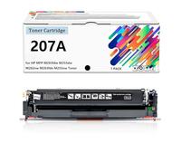 Cartucho de tóner 207X W2210X con Chip Compatible con HP 207X 207A W2210A, Repuesto para HP Color LaserJet Pro MFP M283fdw M255dw M282nw M283fdn M255nw,BK-with Chip
