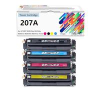 Cartucho de tóner 207X W2210X con Chip Compatible con HP 207X 207A W2210A, Repuesto para HP Color LaserJet Pro MFP M283fdw M255dw M282nw M283fdn M255nw,Set-with Chip