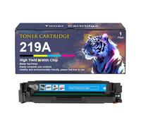 Cartucho De Tóner 219A para Impresoras HP Color Laserjet Pro 3202dn 3202dng Pro 3202dw MFP 3302fdn 3302fdw 3302fdw 3302sdw (1300 Páginas) Repuesto W2190A W2191A W2192A W2193A,Cyan-1 Set