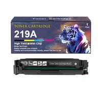 Cartucho De Tóner 219A para Impresoras HP Color Laserjet Pro 3202dn 3202dng Pro 3202dw MFP 3302fdn 3302fdw 3302fdw 3302sdw (1300 Páginas) Repuesto W2190A W2191A W2192A W2193A,Black-1 Set