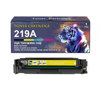 Cartucho De Tóner 219A para Impresoras HP Color Laserjet Pro 3202dn 3202dng Pro 3202dw MFP 3302fdn 3302fdw 3302fdw 3302sdw (1300 Páginas) Repuesto W2190A W2191A W2192A W2193A,Yellow-1 Set