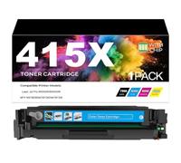 Cartucho de tóner 415X de repuesto para W2030X W2031X W2032X W2033X | impresoras para HP LaserJet Pro M454DN/M454DW/MFP M479DW/M479FDN/M479FDW,Cyan-1 pack