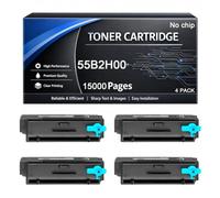 Cartucho de tóner 55B2H00 sin Chip Compatible con Lexmark 55B2H00 15000 páginas para impresoras MX331 MS331 MS331dn MX331adn MX431 MS431 MX431adn MX431adw MS431dn MS431dw MX432adwe