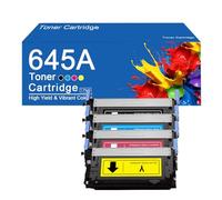 Cartucho de tóner 645A C9730A de Alto Rendimiento para impresoras HP Color LaserJet 5550dn, 5550n, 5500dn y 5500n. Impresión de Alta definición.,645A -4Color
