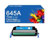 Cartucho de tóner 645A C9730A de Alto Rendimiento para impresoras HP Color LaserJet 5550dn, 5550n, 5500dn y 5500n. Impresión de Alta definición.,645A -Cyan