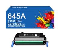 Cartucho de tóner 645A C9730A de Alto Rendimiento para impresoras HP Color LaserJet 5550dn, 5550n, 5500dn y 5500n. Impresión de Alta definición.,645A -Black