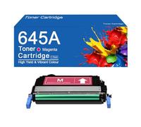 Cartucho de tóner 645A de Alto Rendimiento para impresoras HP Color LaserJet 5550dn, 5550n, 5500dn y 5500n. Fácil de Instalar y Usar.,645A -Magenta