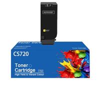 Cartucho De Tóner 74C1SK0 Con Chip Para La CS720, Compatible Con Las Impresoras Lexmark Cs720de, Cs720dte, Cs725de, Cs725dte, Cx725de Y Cx725dhe,Amarillo