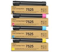 Cartucho de tóner 7525 de alta capacidad, paquete de 4 unidades BCMY con chip inteligente 006R01513 006R01516 006R01515 006R01514 compatible con Xerox WorkCentre 7525 7530 7535 7545 7556 7833 0 7833 5