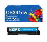 Cartucho de tóner a Color CS331dw con Chip de Repuesto para impresoras Lexmark CS331dw, CS431dw, CX331adwe y CX431adw. Alto Rendimiento: 1500 páginas.,CS331dw-Cyan