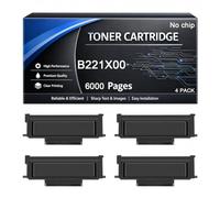 Cartucho de tóner B221X00 sin Chip Compatible con Lexmark B221X00 6.000 páginas para impresoras de Las Series B2236 MB2236 MB2236adwe MB2236i MB2236adw B2236dw