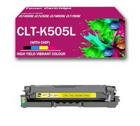 Cartucho de tóner BK/C/M/Y CLT-K505L CLT-C505L CLT-M505L CLT-Y505L, Compatible con impresoras Samsung Proxpress C2620DW C2670FW CC2680FX, de Alto Rendimiento,Yellow-1Pack