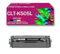 Cartucho de tóner BK/C/M/Y CLT-K505L CLT-C505L CLT-M505L CLT-Y505L, Compatible con impresoras Samsung Proxpress C2620DW C2670FW CC2680FX, de Alto Rendimiento,Black-1Pack