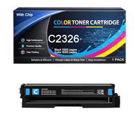 Cartucho de tóner C2326 con Chip Compatible con Lexmark 24B7499 24B7500 24B7501 24B7502 de Alto Rendimiento, Funciona con impresoras C2326 XC2326