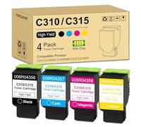 Cartucho de tóner C310/C315 de Alto Rendimiento (4 Unidades, Negro, Cian, Magenta, Amarillo) 006R04356 006R04357 006R04358 006R04359 Repuesto para Xerox C310 C310DNI C310DNIM C315 C315DNN Impresora I