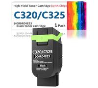 Cartucho de tóner C320 C325 (con chip) para impresora Xerox, 006R04823 Cartucho de tinta de repuesto C325 C320, compatible con impresora multifunción a color Xerox C320 C325 006R04831 (negro)