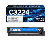 Cartucho de tóner C3224 C3220K0 C3220C0 C3220M0 C3220Y0 sin chip | Compatible con Lexmark impresoras C3224dw, C3326dw, C3426dw, MC3224adwe, MC3224dwe, MC3224i accesorios,Cyan-1 Pack