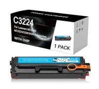 Cartucho de tóner C3224 Compatible con impresoras Lexmark C3224, C3326, C3426, MC3224, MC3326, MC3426, C3220K0, C3220C0, C3220M0 y C3220Y0.,M-1500 Pages