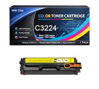Cartucho de tóner C3224 con Chip Compatible con Lexmark MC3224 C3220K0 C3220C0 C3220M0 C3220Y0 1500 páginas para impresoras C3224 C3326 C3426 MC3224 MC3326 MC3426