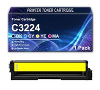 Cartucho de tóner C3224 de Repuesto para Lexmark C3210K0 C3210C0 C3210Y0 C3210M0 Tóner para impresoras y fotocopiadoras C3224dw C3326dw C3426dw MC3224adwe MC3224i MC3326adwe MC3426adw,Yellow-1Pack