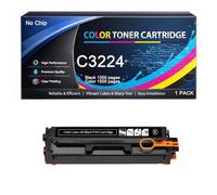 Cartucho de tóner C3224 sin Chip Compatible con Lexmark MC3224 C3220K0 C3220C0 C3220M0 C3220Y0 1500 páginas para impresoras C3224 C3326 C3426 MC3224 MC3326 MC3426